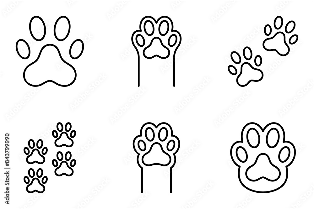Paw Point Icon Paw icon set. vector for web and mobile app. paw print sign and symbol ...