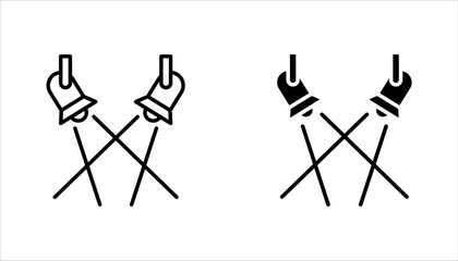 Fototapete - spotlight icon set. Searchlight icon. vector illustration for mobile concept and web design on white background