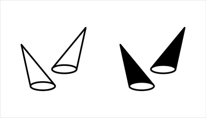 Fototapete - spotlight icon set. Searchlight icon. vector illustration for mobile concept and web design on white background
