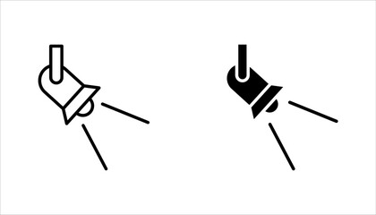 Fototapete - spotlight icon set. Searchlight icon. vector illustration for mobile concept and web design on white background