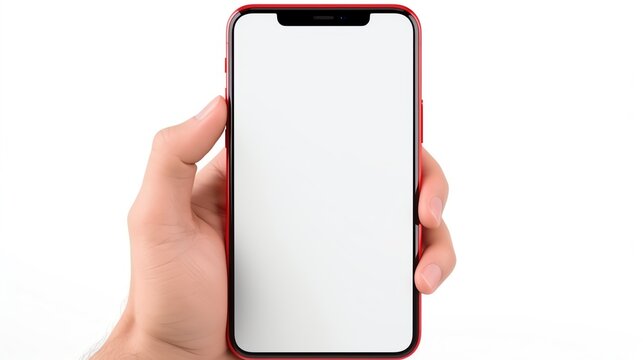 Video message preview on a smartphone, isolated on white background, dynamic and interactive, highquality graphics, copy space