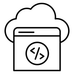 Trendy design icon of web design 