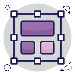 Trendy design icon of design 