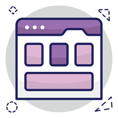 Trendy design icon of design 