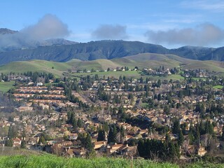 Wall Mural - View of Danville, California from the hills above the city