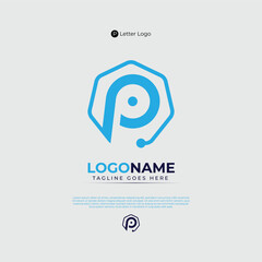 P Letter Logo Design