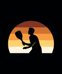 Wall Mural - Pickleball t-shirt design