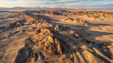 Canvas Print - Desert landscape with rock formations image