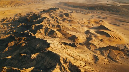 Poster - Sprawling desert with sand dunes picture