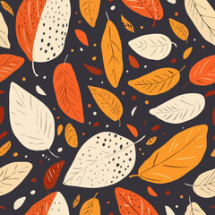 Wall Mural - Autumn Leaves Pattern