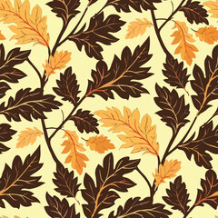 Sticker - Autumn Leaves Pattern