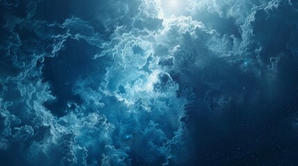 Wall Mural - The sky is filled with clouds and stars