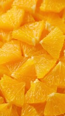 Poster - Chopped fresh orange fruit, slider shot