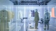 © Zhanna - A photograph of a fashion studio of the future, where artificial intelligence analyzes data about customer preferences and creates virtual clothing models that can then be brought to life using