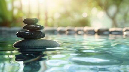 Canvas Print - Background of SPA with shallow depth of field