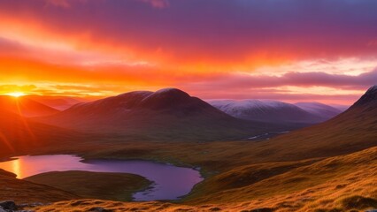 Wall Mural - Beautiful view of the mountain. Mountain landscape. The beauty of nature.