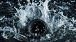 © Moribuz Studio - Loudspeaker splash down in water
