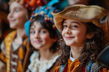 school play performers in costume