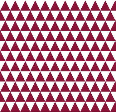 striking background made up of triangles in the colors of Qatar's flag, maroon and white. This unique and vibrant design creates a dynamic visual effect perfect for any project celebrating Qatari cult