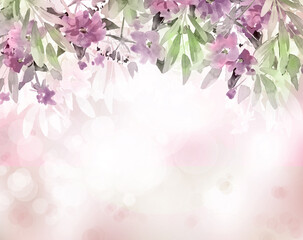 Wall Mural - floral background. abstract pink background.