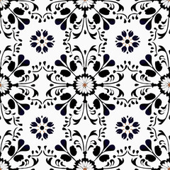 Canvas Print - European Ceramic Pattern