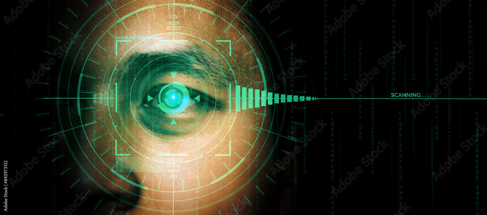 Future cyber security data protection by biometrics scanning with human ...