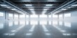 © AkimD - Modern factory for manufacturing production plant or large warehouse background with many light. Empty urban storage view