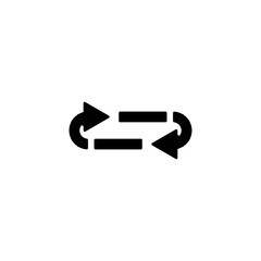 Poster - Black arrows vector icon set. Arrows in different directions vector. Circular arrows vector. Direction sign vector logo. Black arrow on a white background vetkor. Vector illustration.
