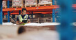 © peopleimages.com - Logistics, man and tablet in warehouse with scanning, stock and price for safety in supply chain or freight. Male person, industrial and quality control in manufacturing, shipping in trade for export
