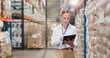 © Charlize Davids/peopleimages.com - Storage, warehouse and check with tablet and business woman with quality assurance and inventory checklist. Distribution, freight supplier and order document with planning and export inspection