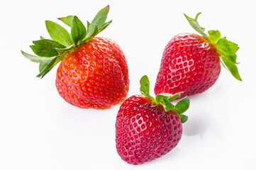 Wall Mural - Set of strawberries: Exploring the nutritional benefits and potential health effects of this delicious fruit.1