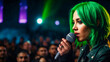© Pixel Pusher  - Green Haired Female Singer