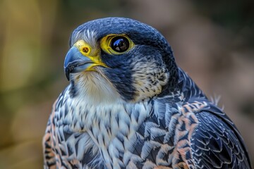 Sticker - Close-up shot of a bird's head with sharp eyes and feathers