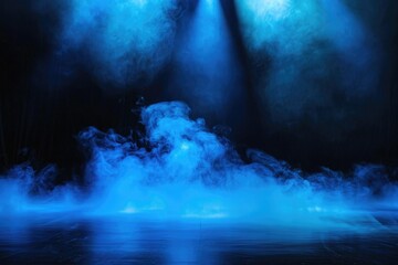 Canvas Print - Live performance with smoke effects and colorful spotlights