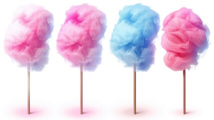Poster - A colorful treat on a wooden stick, perfect for fairs and carnivals