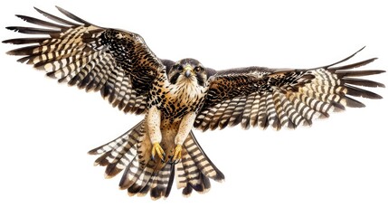 Poster - A bird of prey flying through the air