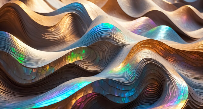 Abstract Iridescent Waves