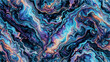 © designermetin - Seamless iridescent abstract background resembling fluid painting technique. vector pattern design. Generative ai