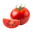 © Chubby Studio - A single plump tomato with a smooth red skin