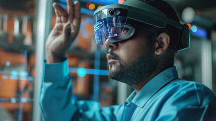 Poster - data scientist using virtual reality technology