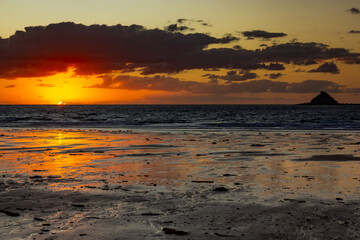 Wall Mural - North Wall Beach sunrise