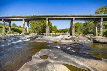 Wall Mural - bridge over the river