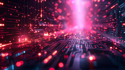 Poster - tech background, wallpaper 