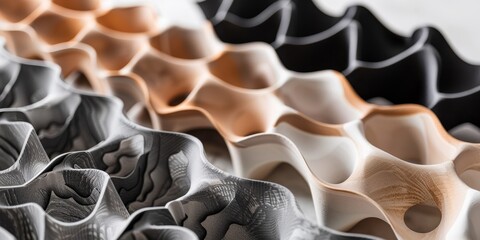 Fototapete - Materials and pattern exploration in product design