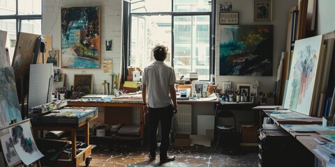 Fototapete - Creative collaboration and inspiration in the studio