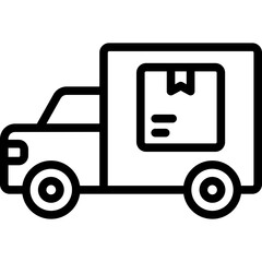 Poster - delivery truck icon