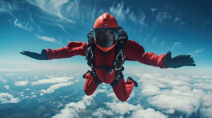 Wall Mural - sky diving