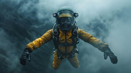 Wall Mural - sky diving