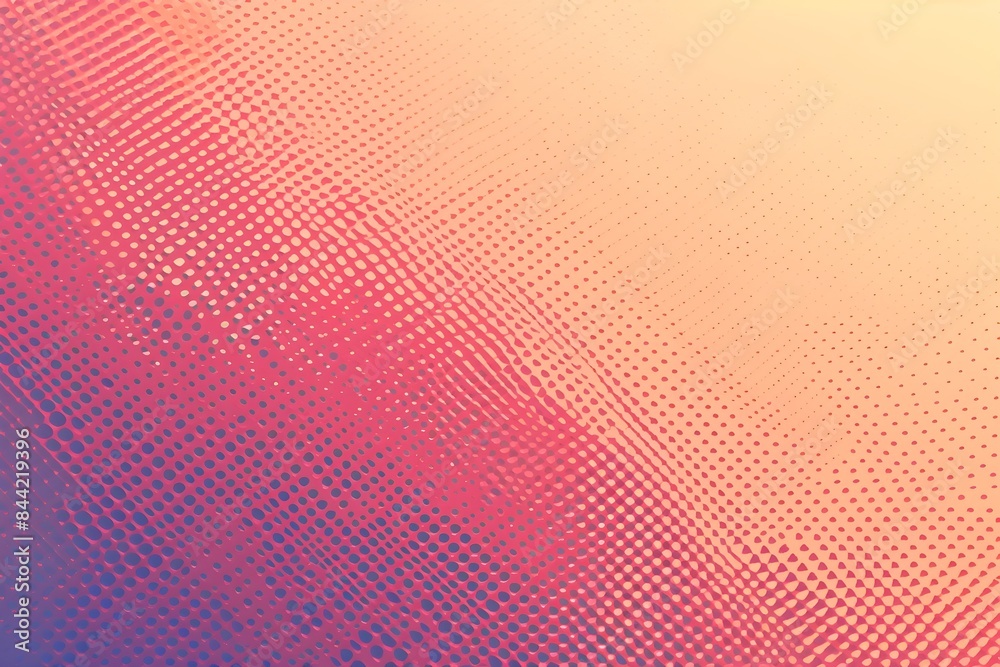 Gradient abstract retro background with halftone dot pattern and blank ...
