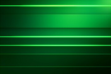 Wall Mural - Green background of neon gradient horizontal striped lines for wall cover poster illustration